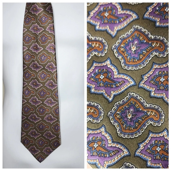 100% silk tie-Geoffrey Beene - Picture 1 of 7